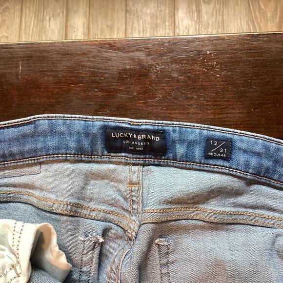 Lucky Brand Straight Fit Jeans size 12/31 - Picture 3 of 4